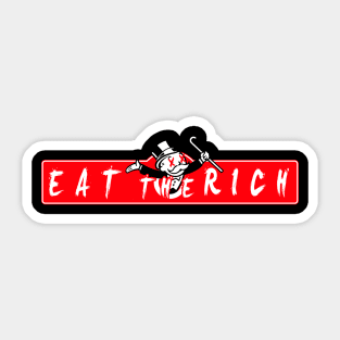 eat the rich(monopoly) Sticker